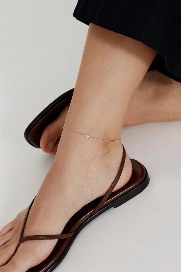 14k Annalise Anklet Yellow Gold Women Chan Luu 14k Fine