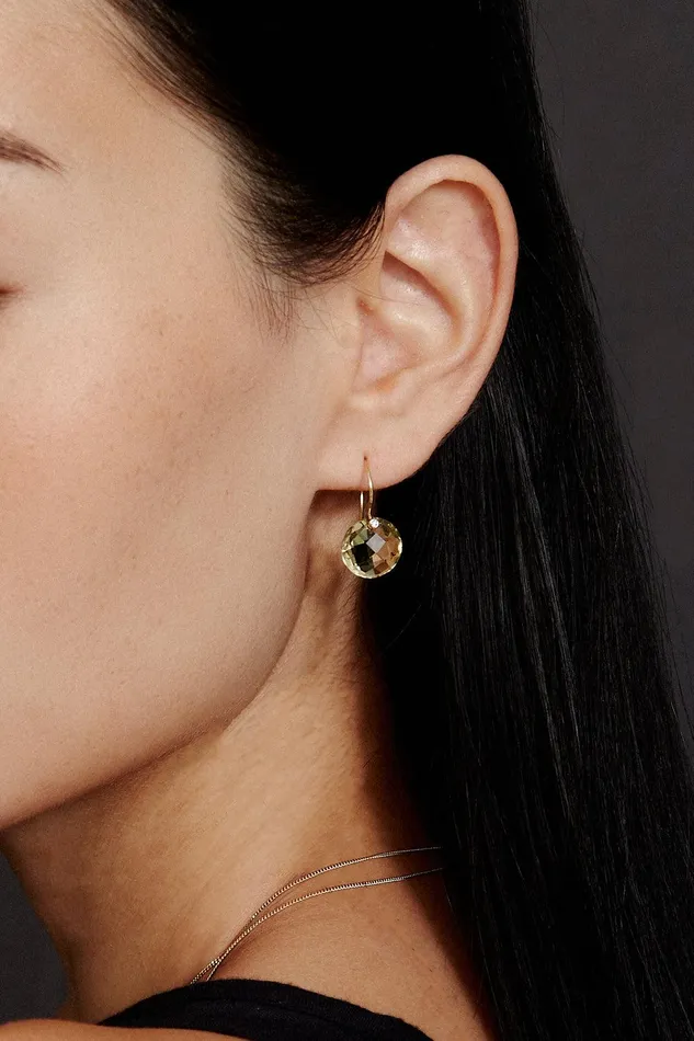 14k Pomelo Earrings Lemon Quartz Women Chan Luu Earrings