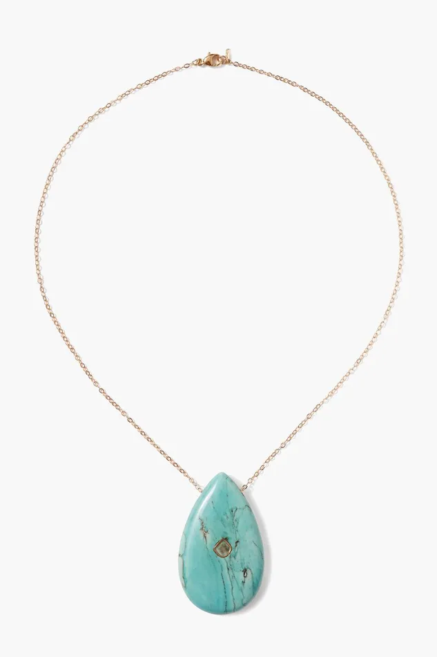 14k Temple Necklace Turquoise Women Chan Luu 14k Fine