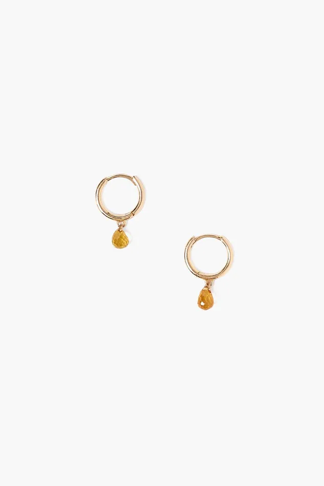 14k Yellow Sapphire Aurora Hoops Women Chan Luu 14k Fine