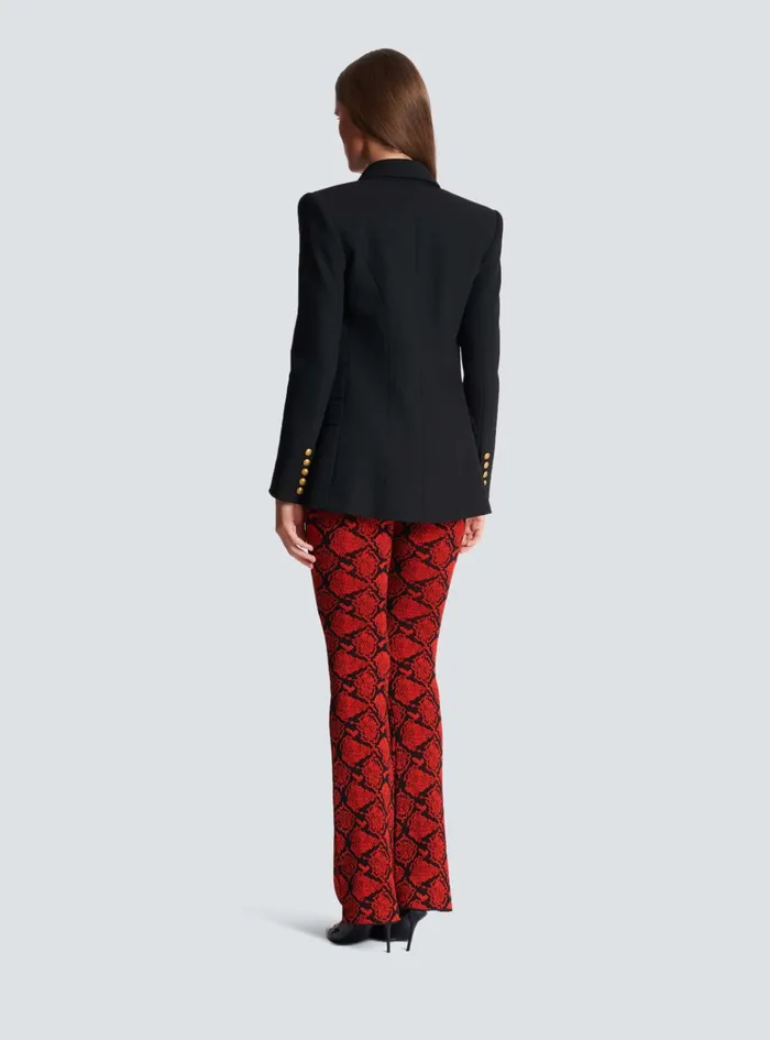 6button Wool Jacket Black Women Balmain Jackets And Blazers