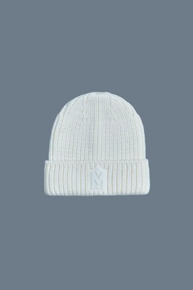 Accessories Kids Mackage JUDEKZ Handknit Toque With Ribbed Cuff For Kids Cream