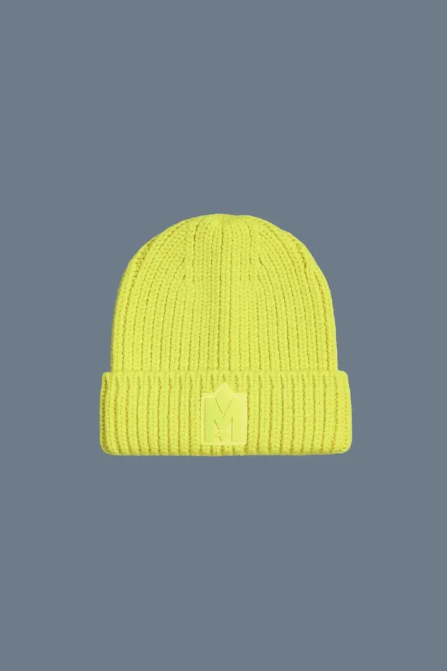 Accessories Kids Mackage JUDEKZ Handknit Toque With Ribbed Cuff For Kids Cream