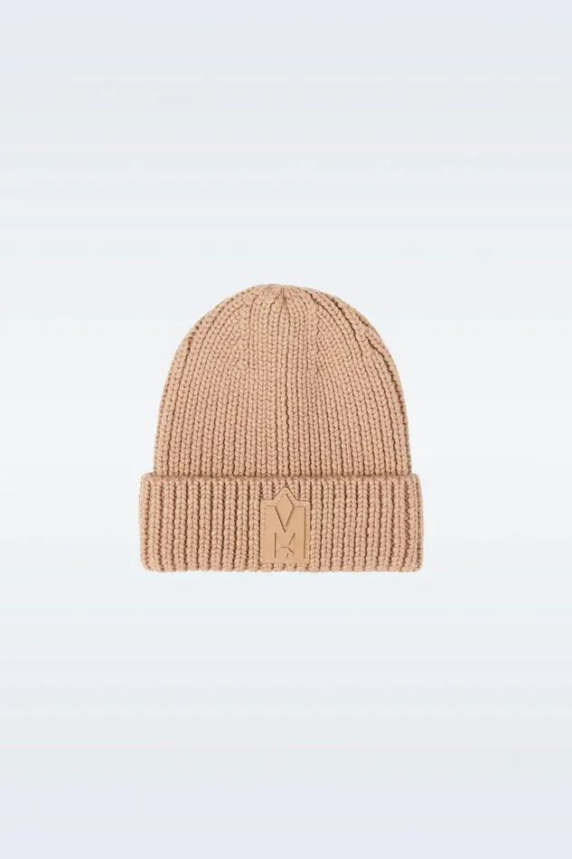 Accessories Kids Mackage JUDEKZ Handknit Toque With Ribbed Cuff For Kids Cream