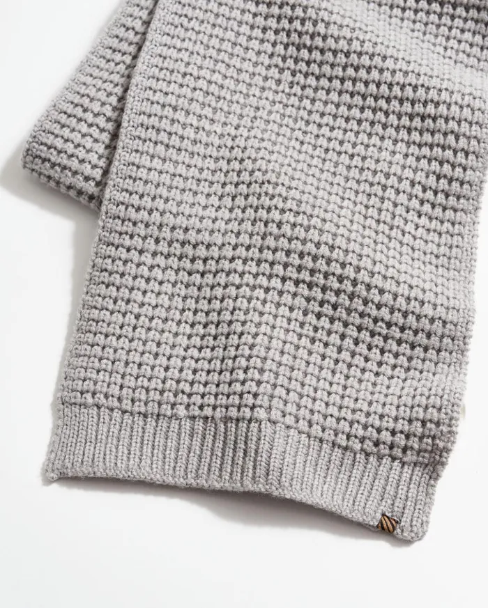 Accessories Men Billy Reid Wool Ribbon Scarf Grey