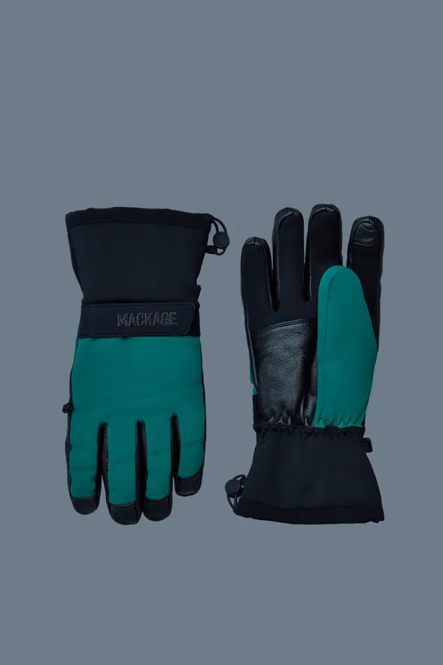 Accessories Men Mackage SWYFT 2layer Technical Ski Gloves Emerald