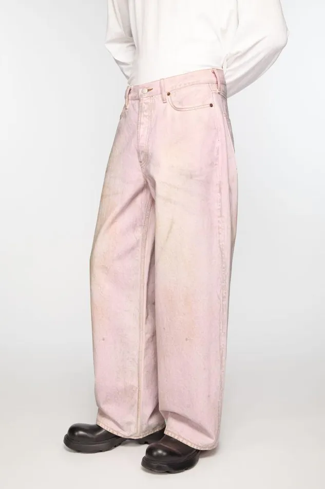 Acne Studios Baggt Fit Jeans 8211 1981M Pale Pink Men Jeans Acne Studios Baggt Fit Jeans 8211 1981M Pale Pink Men Jeans