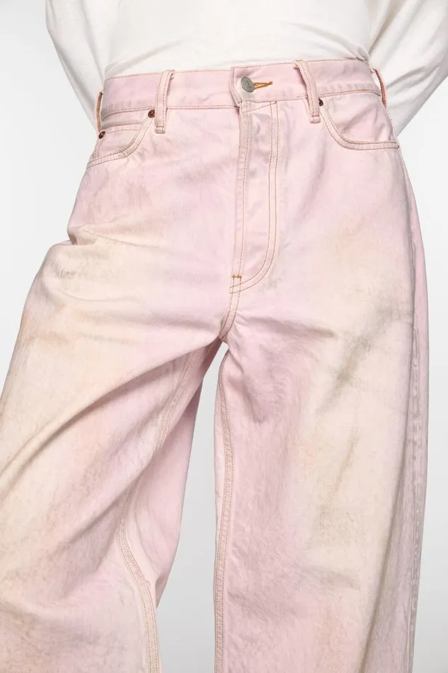 Acne Studios Baggt Fit Jeans 8211 1981M Pale Pink Men Jeans Acne Studios Baggt Fit Jeans 8211 1981M Pale Pink Men Jeans