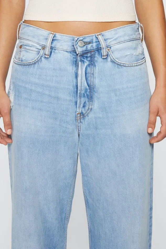 Acne Studios Baggy Fit Jeans 8211 1981F Light Blue Women Jeans Acne Studios Baggy Fit Jeans 8211 1981F Light Blue Women Jeans