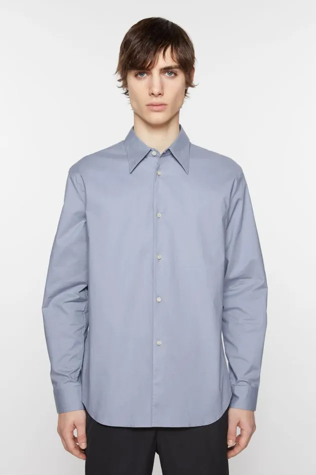 Acne Studios Buttonup Shirt Dusty Blue Men Shirts