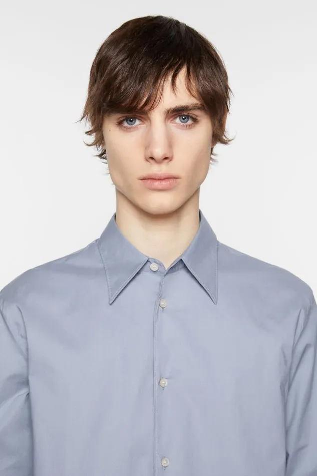 Acne Studios Buttonup Shirt Dusty Blue Men Shirts Acne Studios Buttonup Shirt Dusty Blue Men Shirts