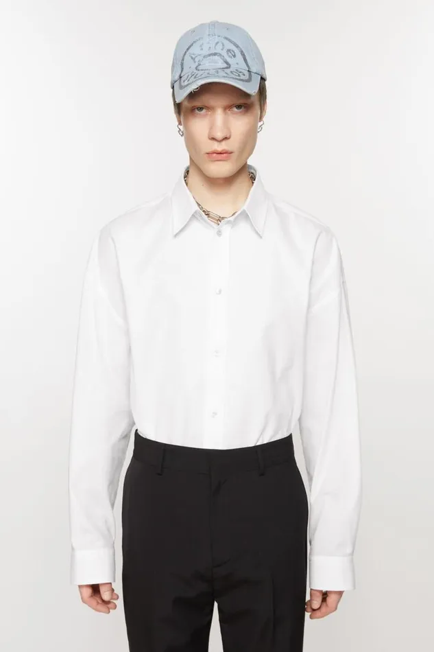 Acne Studios Buttonup Shirt White Men Shirts