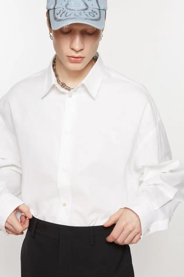 Acne Studios Buttonup Shirt White Men Shirts Acne Studios Buttonup Shirt White Men Shirts