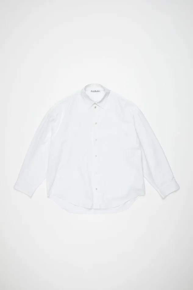 Acne Studios Buttonup Shirt White Men Shirts Acne Studios Buttonup Shirt White Men Shirts