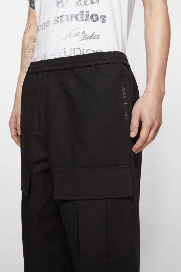 Acne Studios Cargo Trousers Black Black Men Trousers