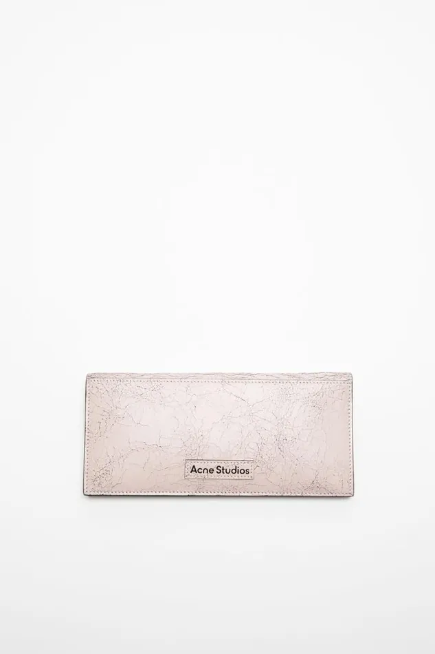 Acne Studios Continental Wallet Pastel Pink Women Small Leather Goods
