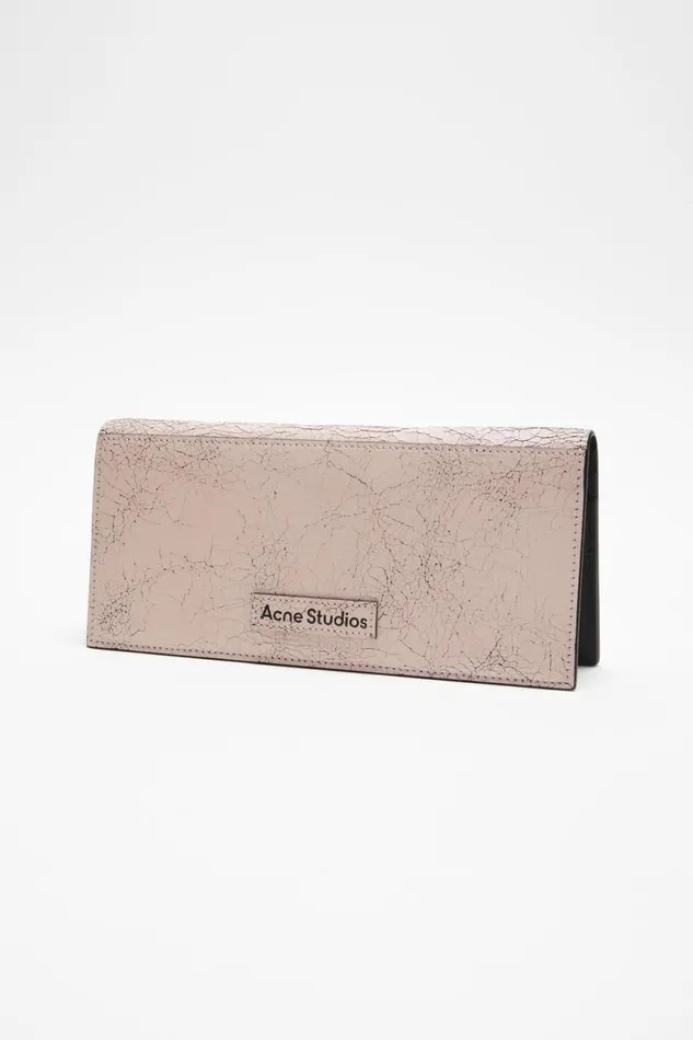 Acne Studios Continental Wallet Pastel Pink Women Small Leather Goods Acne Studios Continental Wallet Pastel Pink Women Small Leather Goods