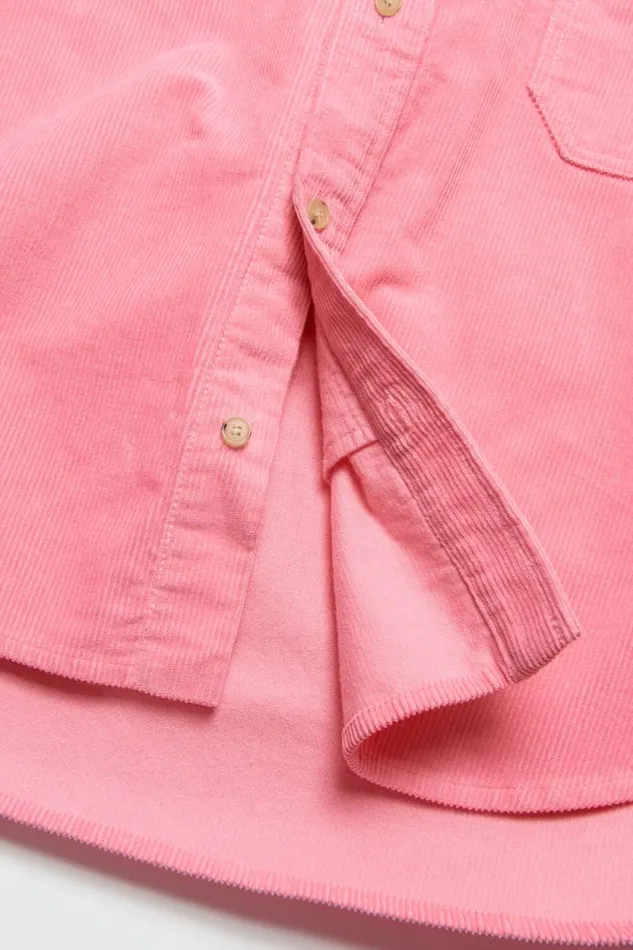 Acne Studios Corduroy Overshirt Tango Pink Women Outerwear Acne Studios Corduroy Overshirt Tango Pink Women Outerwear
