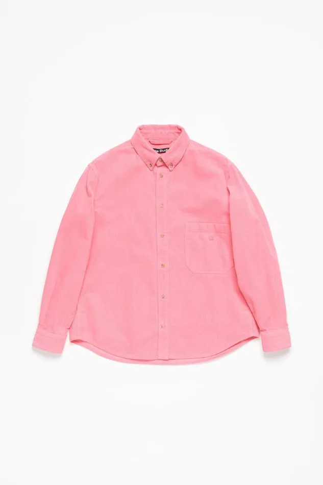Acne Studios Corduroy Overshirt Tango Pink Women Outerwear Acne Studios Corduroy Overshirt Tango Pink Women Outerwear