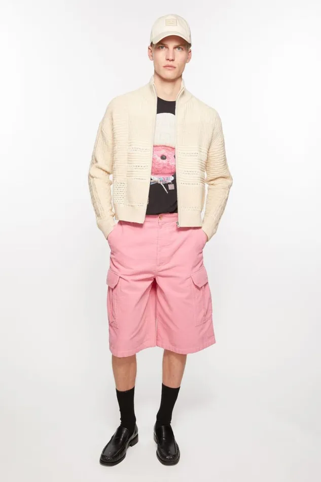 Acne Studios Corduroy Shorts Tango Pink Women Shorts Acne Studios Corduroy Shorts Tango Pink Women Shorts