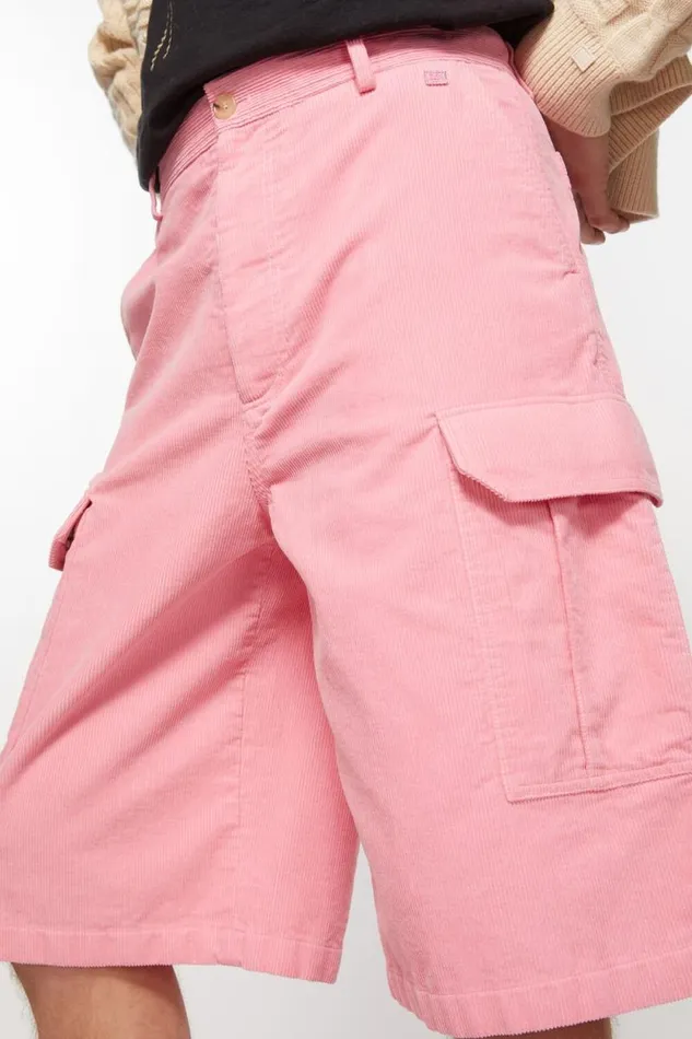 Acne Studios Corduroy Shorts Tango Pink Women Shorts Acne Studios Corduroy Shorts Tango Pink Women Shorts
