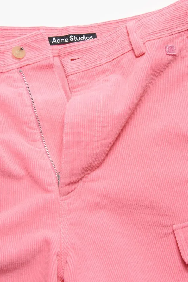 Acne Studios Corduroy Shorts Tango Pink Women Shorts Acne Studios Corduroy Shorts Tango Pink Women Shorts