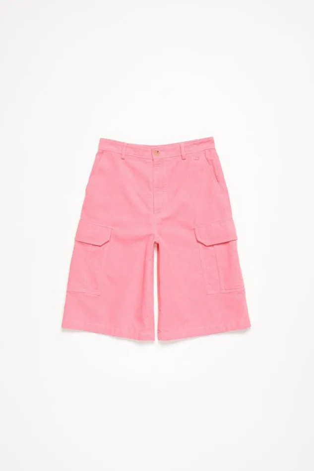 Acne Studios Corduroy Shorts Tango Pink Women Shorts Acne Studios Corduroy Shorts Tango Pink Women Shorts