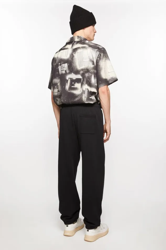 Acne Studios Cotton Sweatpants Black Women Trousers Acne Studios Cotton Sweatpants Black Women Trousers