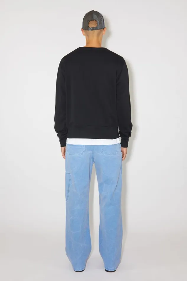 Acne Studios Crew Neck Sweater 8211 Regular Fit Black Women Sweatshirts
