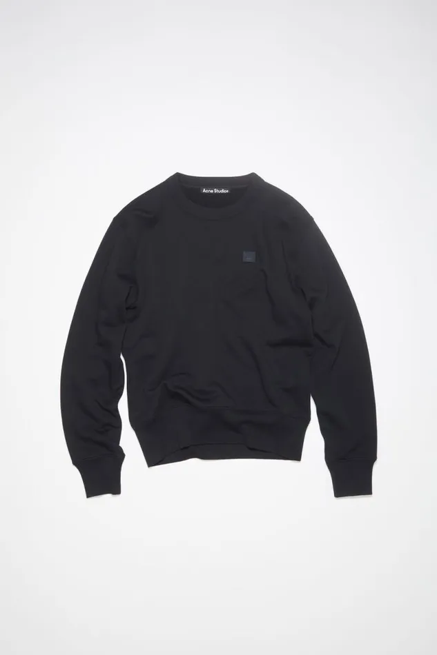 Acne Studios Crew Neck Sweater 8211 Regular Fit Black Women Sweatshirts