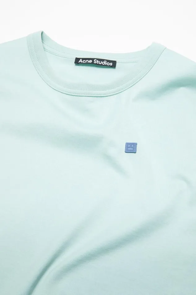 Acne Studios Crew Neck Tshirt 8211 Fitted Fit Dusty Blue Men Tshirts Acne Studios Crew Neck Tshirt 8211 Fitted Fit Dusty Blue Men Tshirts