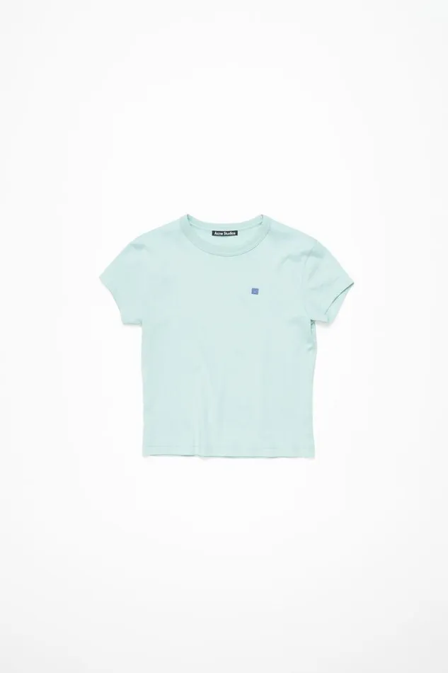 Acne Studios Crew Neck Tshirt 8211 Fitted Fit Dusty Blue Men Tshirts Acne Studios Crew Neck Tshirt 8211 Fitted Fit Dusty Blue Men Tshirts
