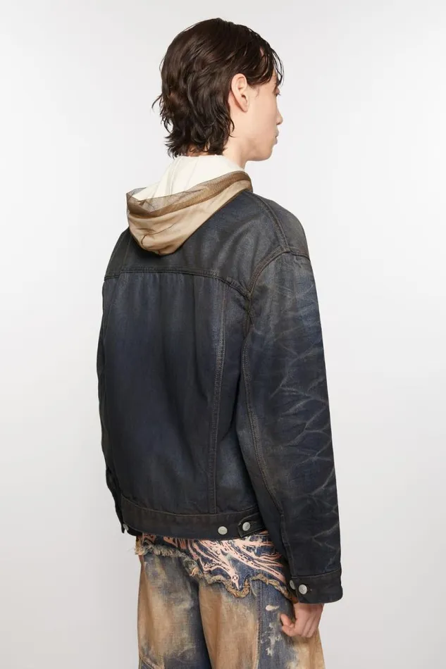 Acne Studios Denim Jacket 8211 Oversized Fit Dark Blue Women Outerwear Acne Studios Denim Jacket 8211 Oversized Fit Dark Blue Women Outerwear