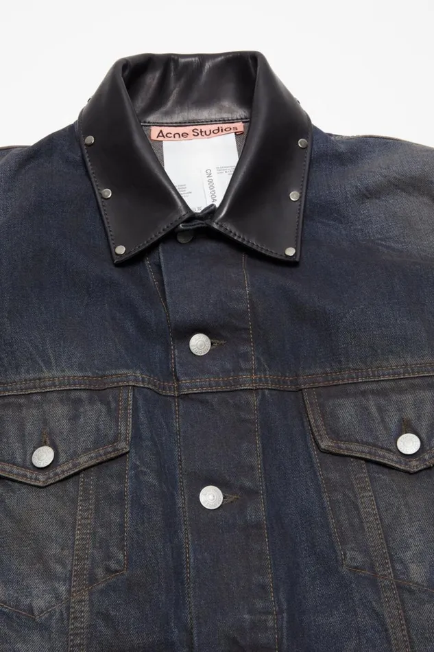 Acne Studios Denim Jacket 8211 Oversized Fit Dark Blue Women Outerwear Acne Studios Denim Jacket 8211 Oversized Fit Dark Blue Women Outerwear