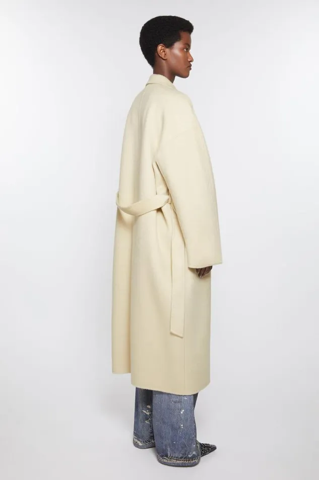 Acne Studios Doublebreasted Wool Coat Clay Beige Women Outerwear Acne Studios Doublebreasted Wool Coat Clay Beige Women Outerwear