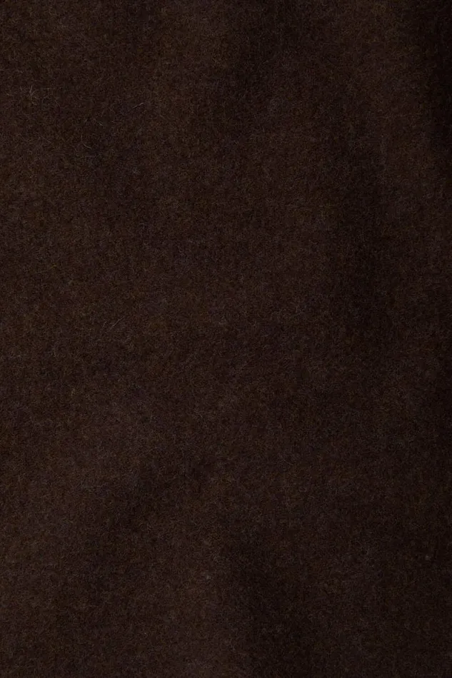 Acne Studios Fringe Wool Scarf 8211 Skinny Brown Melange Women Scarves