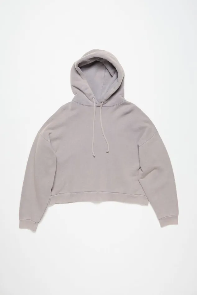 Acne Studios Hooded Sweater Logo Patch Dusty Purple Women Sweatshirts