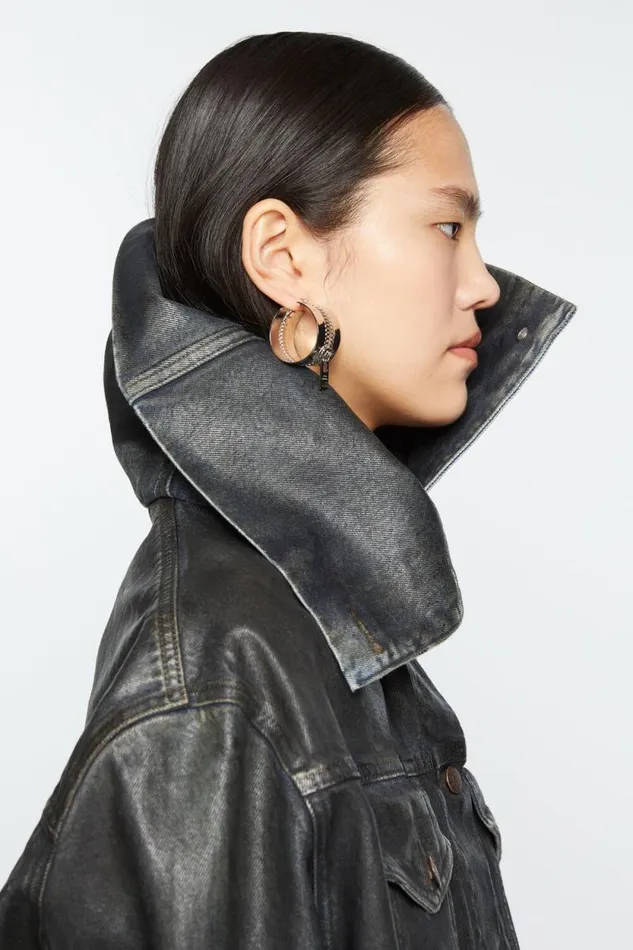 Acne Studios Hoop Earrings Silver Men Jewellery Acne Studios Hoop Earrings Silver Men Jewellery