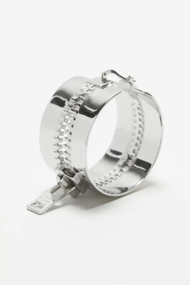 Acne Studios Hoop Earrings Silver Men Jewellery Acne Studios Hoop Earrings Silver Men Jewellery