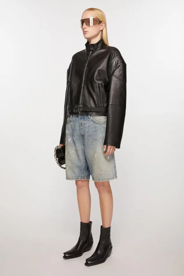 Acne Studios Leather Ankle Boots Black Women Shoes Acne Studios Leather Ankle Boots Black Women Shoes