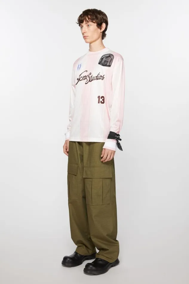 Acne Studios Light Print Scarf Blackwhite Men Scarves