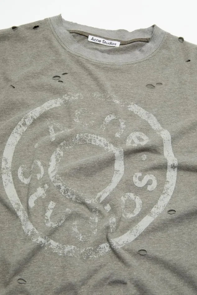 Acne Studios Logo Tshirt 8211 Relaxed Fit Moss Green Men Tshirts Acne Studios Logo Tshirt 8211 Relaxed Fit Moss Green Men Tshirts