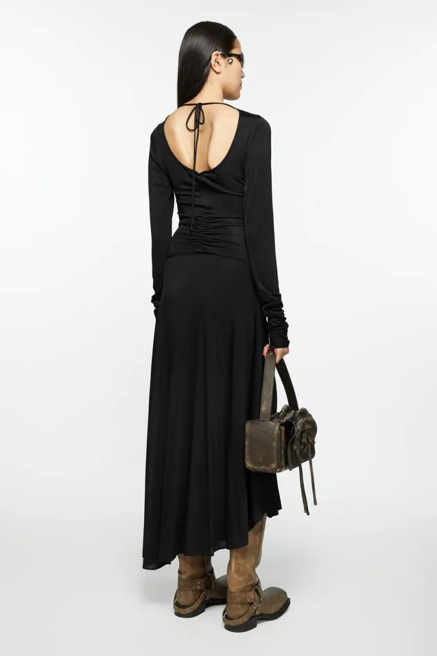 Acne Studios Long Sleeve Dress Black Women Dresses Acne Studios Long Sleeve Dress Black Women Dresses