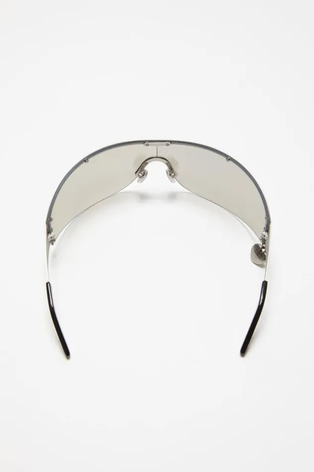 Acne Studios Metal Frame Sunglasses Silvertransparent Men Eyewear