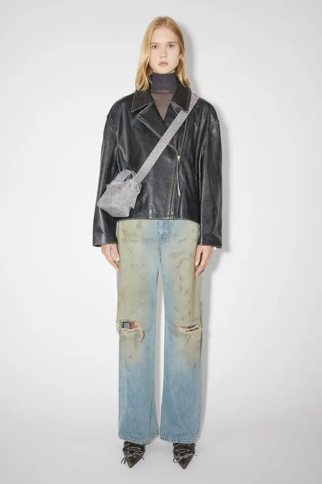Acne Studios Musubi Micro Shoulder Bag Grey Women Bags