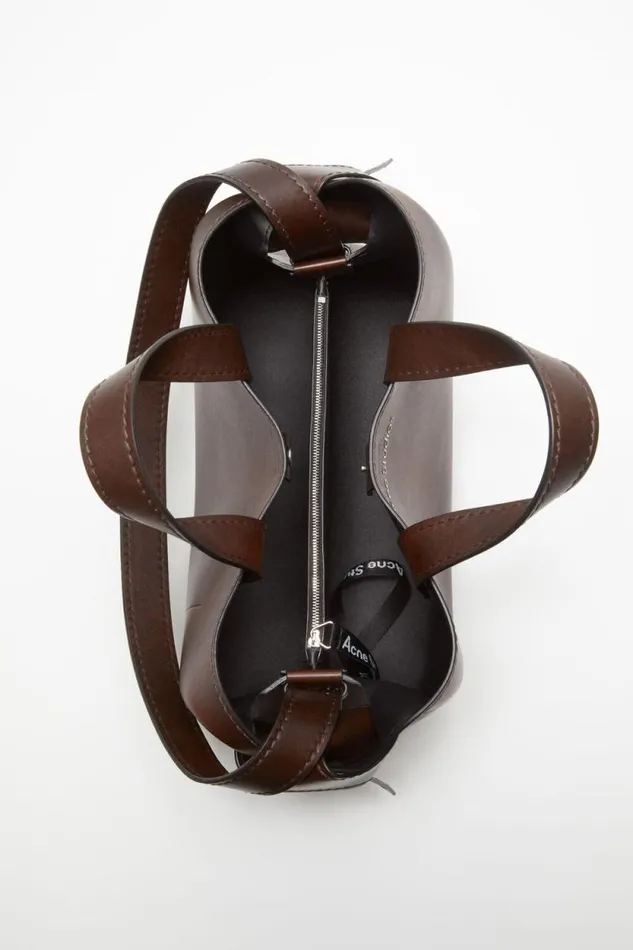 Acne Studios Musubi Midi Tote Dark Brown Women Bags