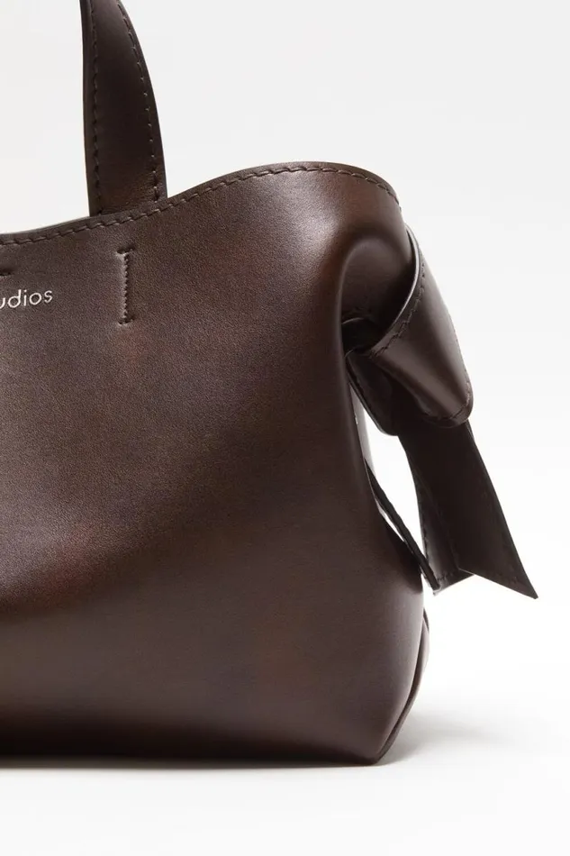 Acne Studios Musubi Midi Tote Dark Brown Women Bags