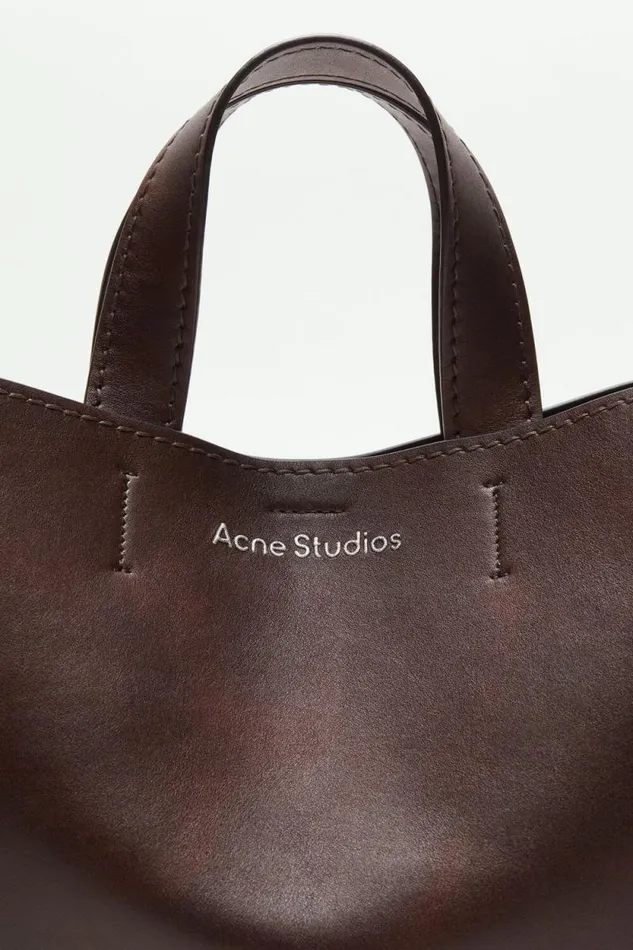 Acne Studios Musubi Midi Tote Dark Brown Women Bags