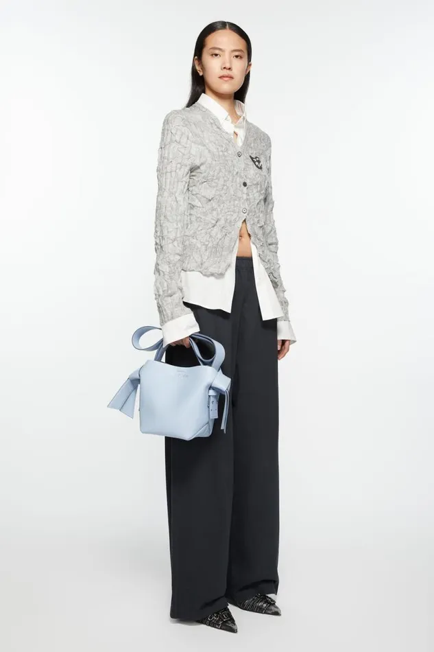Acne Studios Musubi Mini Shoulder Bag Baby Bluebrown Men Bags Acne Studios Musubi Mini Shoulder Bag Baby Bluebrown Men Bags