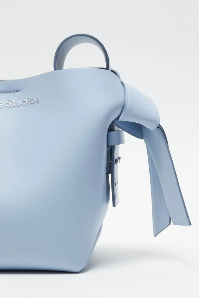 Acne Studios Musubi Mini Shoulder Bag Baby Bluebrown Men Bags Acne Studios Musubi Mini Shoulder Bag Baby Bluebrown Men Bags
